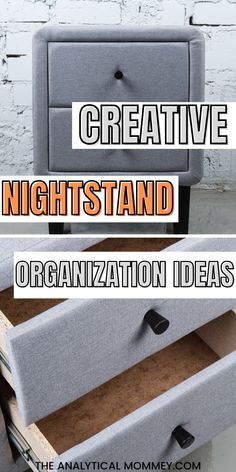 Are you looking for the best nightstand organizer ideas to keep your side table looking cute and organized? I'm an organizer freak and I just can't stand having the mess around me. These nightstand organization tips are life changing. My friends and family members keep giving me the credit for introducing these amazing nightstand organizers to them. If you're looking for the best nightstand organization ideas for bedroom, then, you'll love my organization tips for your nightstand. What To Put On Your Nightstand, Night Stand Organization Ideas, Bedside Storage Ideas, Night Table Organization, Nightstand Organization Ideas, Organization Ideas For Bedroom, Nightstand Clutter, Bedroom Nightstand Ideas, Creative Nightstand