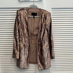 Bcbg Max Azria Sequins Tuxedo Jacket Size Medium Brand New. Double Breasted Jacket Perfect For The Holidays Bcbg Max Azria, Max Azria, Tuxedo Jacket, Double Breasted Jacket, Blazer Suit, Double Breasted, Suit Jacket, Sequin, Jackets & Coats