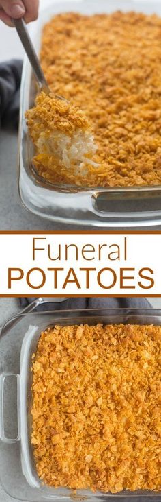 Funeral Potatoes Recipe - Tastes Better From Scratch Utah Casserole, Church Potatoes, Brian Paterson, Cheesy Potatoes With Hashbrowns, Breakfast Sausage Recipes, Tastes Better From Scratch, Hashbrown Casserole, Hashbrown Recipes, Hash Brown Casserole