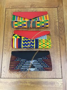 Handmade item African wax print Large purse with gold chain strap Delivers worldwide from UK Available in various prints Handmade Purse, Large Purse, Printed Purse, Ladies Purse, Handmade Purses, African Wax Print, Purse Strap, Wax Print, African Fabric