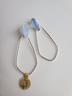 Length 2.25" Very light sterling silver earrings with chalcedony stone as the post Modern Silver Chalcedony Jewelry, Chalcedony Earrings, Chalcedony Stone, Jewelry Boutique, Silver Lining, Boutique Jewelry, Elegant Earrings, Jewelry Inspiration, Sterling Silver Earrings