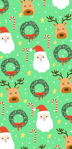 Christmas Wallpaper, Santa Claus, Holiday Season, Candy, Iphone, Natal