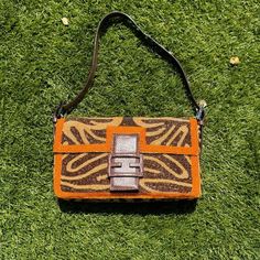 Late 90s Early Y2K Beaded Fendi Baguette Bag | eBay Fendi Baguette Bag, 90s Bag, Lizard Skin, Fendi Baguette, Late 90s, Baguette Bag, Tiger Print, Vintage Accessories, Purses And Handbags