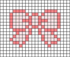 a cross stitch pattern with hearts on it