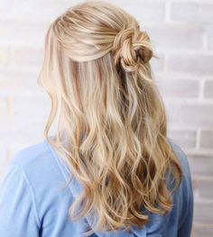 Casual Wedding Hairstyles, Super Easy Hairstyles, Casual Hairstyles, Half Up Hair, Half Up Half Down