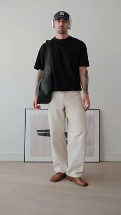 Brunch Outfit Men, Minimalist Outfit Men, Korean Outfits Casual, Casual Minimalist Outfit, Boyfriend Fits, Men's Spring Fashion, Summer Vogue