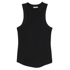 New! H&M Black Ribbed Tank Top. Cotton Blend Rib Knit Construction. Cut With A High Neckline. Tank Sleeves. Formfitting. Size Small. Similar Style To Brands Like: Re/Done, Gimaguas, Free People Movement, Zara, Skims, Girlfriend Collective, Baserange, Reformation And Lisa Says Gah! Trendy Black Ribbed Tank Top, Black Ribbed Tank Top, Black Ribbed Fitted Tank Top, H&m Cotton Fitted Tank Top, Black Ribbed Cotton Tank Top, Girlfriend Collective, Lisa Says Gah, Dream List, Ribbed Tank Top