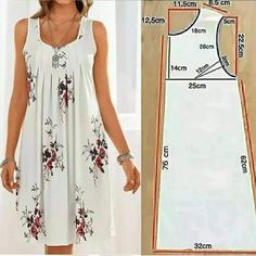 Sewing Summer Dresses, Summer Dress Sewing Patterns, Dress Sewing Patterns Free, Simple Dress Pattern, Tunic Sewing Patterns, Dress Patterns Diy, Girls Dresses Sewing, Girls Dress Sewing Patterns, Summer Dress Patterns