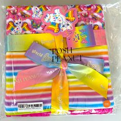 Posh Peanut Angel Kitty & Lisa Frank Stripe Ruffled Luxette Patoo Blanket Nwt/Nib Frank Aesthetic, Angel Cat, Posh Peanut, Lisa Frank, Orange Pink, Pink Orange, Color Orange, Pink And Orange, Peanut