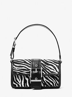 Trendy Michael Kors Black Bag, Luxury Michael Kors Black Bag, Michael Kors Black Shoulder Bag With Leather Handles, Michael Kors Black Shoulder Bag With Zipper Closure, Michael Kors Black Bag With Metal Hardware, Michael Kors Handbags