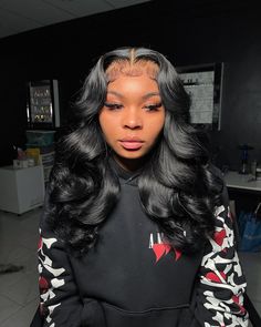 GlamoursHairBoutique.com on Instagram: “Something about Jet black & stacked layered curls. 🥺 Wig @glamour.hairboutique #hair #glamour #glamourboutique #g #hairextensions…” Best Hair Styles 2023, 20 Inch Body Wave Wig Styles, 20 Inch Body Wave Wig Hairstyles, Frontal Wig Hairstyles Layers, Body Wave Wig Hairstyles 22 Inch, Body Wave Human Hair Wigs, Human Hair Frontal Wigs, 22 Inch Wig Body Wave, Wig Curls Hairstyles