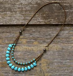 Pinterest Layered Beaded Necklaces, Turquoise Choker, Diamond Initial Necklace, Beaded Jewelry Necklaces, Chakra Necklace, Teardrop Beads, Precious Jewelry, Diy Necklace, Boho Necklace