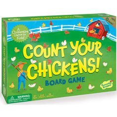 the board game count your chickens is on display