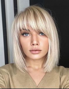 Trendy Haircuts Medium, Rectangle Face, Blonde Bob Wig, Face Shape Hairstyles, Haircuts With Bangs, Womens Haircuts