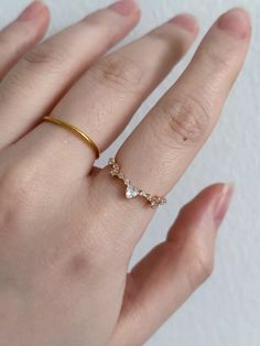 Dainty Starlight Moissanite Ring, Minimalist Ring, Stacking Ring, Gift for Her | eBay Ring Stacking, Ring Minimalist, Minimalist Ring, Minimalist Rings, Moissanite Ring, Stacking Ring, Moissanite Rings, Stacking Rings, Ring Gift