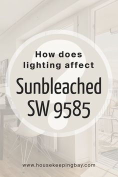 How Does Lighting Affect Sunbleached SW 9585 by Sherwin Williams? Sherwin Williams Sunbleach, Solstice Sherwin Williams, Sunbleached Sw, Sherwin Williams Solstice, Sw Upward Paint, Sunbleached By Sherwin Williams, Refresh Sherwin Williams, Sw Creamy, Relaxing Paint Colors