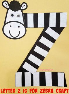 the letter z is for zebra craft