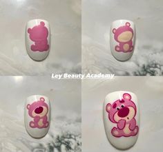 Mail Character Design, Cartoon Nails Design, Nail Bag, Cartoon Nail Designs, Nail Polish Art Designs, Quick Nail Art, Kutek Disney, Beautiful Cartoon