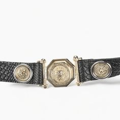 Make a statement with our Leather Belt featuring an exquisite golden buckle and intricate decorative details. This belt, crafted from high-quality genuine leather, is designed to stand out with its unique pattern and secret closure, offering both style and functionality. Premium Quality & Materials: Made from top-quality genuine leather, this belt combines durability with a luxurious feel, ensuring it remains a key accessory in your wardrobe. Elegant Design: The rich black leather is beautifully Luxury Black Chain Belt, Elegant Gold Leather Chain Belt, Luxury Formal Belt Buckles With Belt Included, Gold Belts With Antique Buckle And Adjustable Fit, Luxury Formal Belt With Gold Buckle, Gold Chain Belt With Removable Feature For Formal Occasions, Formal Gold Chain Belt With Removable Feature, Formal Adjustable Belt With Antique Buckle, Designer Belt Buckles For Party