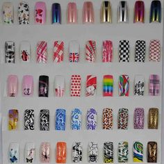 Designs For Acrylic Nails, Multicolored Nails, Colorful Nail Art, Long Square Acrylic Nails, Acrylic Nails Coffin Short, Acrylic Nails Coffin, Square Acrylic Nails, Pretty Acrylic Nails