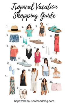 the tropical vacation shopping guide for women