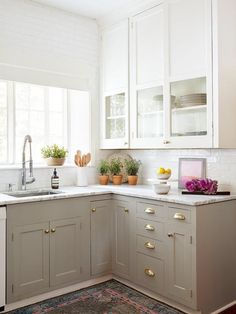 the kitchen is clean and ready to be used as a place for cooking or eating