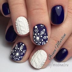 January Nails, Trendy Nail Art Designs, Sweater Nails, Pretty Nail Designs, Trendy Nail Art