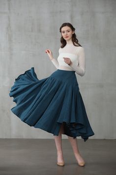 heavy linen skirt, peacock blue Fitted Dresses With Accordion Pleats, Fitted Flared Linen Skirt, Fitted Linen Flared Skirt, Fitted Linen Tiered Skirt, Fitted Linen Long Skirt, Blue Linen Flowy Skirt, Fitted Linen Skirt With Gathered Detail, Linen Fitted Skirt With Gathered Details, Pleated Full Linen Skirt