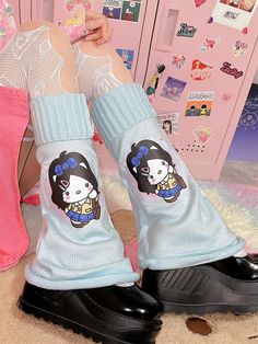 The price is for a pair of leg warmers only, others are not included. Y2k Style Blue Winter Bottoms, Casual Leg Warmers For Cosplay In Winter, White Harajuku Bottoms For Winter, White Harajuku Style Bottoms For Winter, Cute Fitted Winter Bottoms, Harajuku Style Bottoms For Cosplay In Winter, Harajuku Style Bottoms For Winter Cosplay, Winter Harajuku Stretch Bottoms, Y2k Style Fitted Leg Warmers