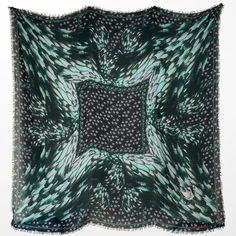 Free US Shipping | Original Price: $360

- 10% cashmere, 90% modal
- Made in Italy
- Measures approx 53"W x 53"H
- Hand rolled and frayed ends
- Colors: pine green, mint green, forest green, black, charcoal
- The lightweight weave and ample size of this scarf offer many ways to drape, wrap and knot. 
- Scarves may contain minor irregularities Green Mint