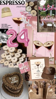 23rd Birthday Themes, 23rd Birthday Decorations, Birthday Martini, Martini Party, 21st Bday Ideas, Birthday Dinner Party, Bday Party Theme, 31st Birthday, 26th Birthday