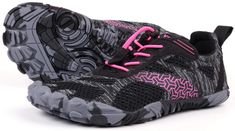 PRICES MAY VARY. Rubber outsoles offer the optimal balance of traction and durability, with a responsive feel on unpredictable terrain.circular lug patterns provide grip during movement Removable insoles support the feet’s arches and not cause too much pressure and transfer weight over the ball of the feet Thicker topline wrapped perfectly around feet, which make shoes not fall off during exercise Integral knitted upper structure makes your feet feel lightweight and breathable The purpose of min Barefoot Running Shoes, Top Shoes For Men, Make Shoes, Men's High Top Sneakers, Minimalist Shoes, Climbing Shoes, Barefoot Shoes, How To Make Shoes, Trail Running Shoes