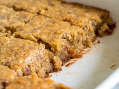 a close up of food in a pan