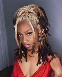 Dyed Dreads, Feeling Myself, Dreadlock Hairstyles For Men, Beautiful Dreadlocks, Dreadlock Style, Dreads Styles, Dyed Hair Inspiration