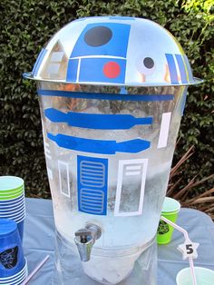 a star wars themed ice cream maker sitting on top of a table