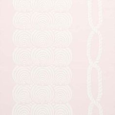 a pink and white wallpaper with circles on the bottom, in an abstract manner