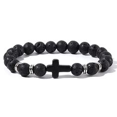 Handmade Men’s Bracelet Bundle And Save More Masculine Black Bracelet Jewelry, Casual Silver Jewelry With Black Band, Black Wristband With 8mm Beads, Masculine Adjustable Black Bracelets, Masculine Black Adjustable Bracelets, Casual Black Bracelet Jewelry, Red Jasper Stone, S Bracelet, Turquoise Bead Bracelet