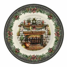 ROYAL STAFFORD Set x 6 Christmas Eve Side / Salad / Dessert Plate NEW - ThingsGallery Christmas Everyday, Ceramic Cafe, Christmas Tree Red, Christmas Dining Table, Christmas Dinnerware, Royal Stafford, Christmas Gathering, Tis The Season To Be Jolly, Salad Dessert