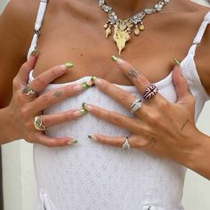 Funky Nails, Dua Lipa, Cute Acrylic Nails, French Manicure, Swag Nails, Stylish Nails, Makeup Nails