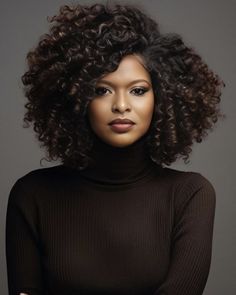 Heart Shaped Natural Haircut, Afro Curls Hairstyles, Bouncy Curls Black Women, Yaki Hairstyles, Black Women Christmas, Christmas Hairstyles For Black Women, Curls Wigs, Ciara Hair, Hair Color For Brown Skin