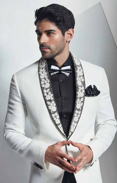 Indian Men Clothing - Buy Traditional Indian Outfits For Men Online USA Wedding Cocktail Outfit, Men Cocktail, Embroidered Tuxedo, Men Sherwani, Beaded Blazer, Cocktail Suit, Best Wedding Suits, Groom Suits, Indian Groom Wear