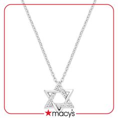 in stock Formal Star-shaped Jewelry With Diamond Accents, Formal White Gold Star Of David Jewelry, Star Of David Diamond Jewelry For Formal Occasions, Classic White Gold Star Of David Jewelry, Formal Diamond Star Of David Jewelry, Formal Star Of David Diamond Jewelry, Formal Star Of David Jewelry With Diamond Accents, Star-shaped Diamond Accented Necklace For Formal Occasions, Formal Star-shaped Necklace With Diamond Accents