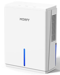 a white box with the word morfy on it's front and back sides