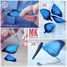 instructions to make butterfly hair with scissors