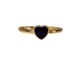 ✨️Meet one of our bestsellers - the Delilah Tiny Hearts Gold Band Ring! ✨️This delicate piece, featuring a black enamel heart, has captured hearts worldwide. Its popularity lies in its versatility, seamlessly complementing every wardrobe. The tiny design exudes femininity, while the timeless gold band ensures it remains a chic staple. Elevate your style effortlessly with this must-have accessory that's both timeless and trendy. #TinyHeartsRing #ChicElegance 🎀 max & margaux exclusive 🔥 💋 desig Black Gold Rings, Black Heart Ring, Heart Ring Gold, Black Gold Ring, Gold Band Ring, Aesthetic Black, Tiny Heart, Black Heart, Gold Heart