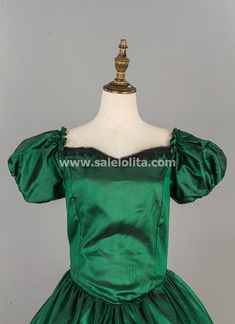 Green Southern Belle Victorian Wild West Sallon Girl Dress Classic Princess Chirstmas Ball Gown for Women     Condition: Brand New   Color:  Green Floral   Material: This Victorian Christmas Ball Gown Dress is made of  High Quality Satins,Smooth, soft and comfortable to wear   Sleeve Length: Short Sleeve   Dresses Length:Floor-Length   Neckline:  Square Collar (Can be take down for Slash Neck)   Decoration: Ruffles + Lace   Style: This dress is perfect for Christmas Party,civil wa Green Short Sleeve Christmas Dresses, Short Sleeve Christmas Wedding Dress, Formal Christmas Gown, Theatre Dress, Gothic Victorian Dresses, Ball Gown Dress, Gown For Women, Medieval Dress, Victorian Christmas