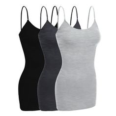 Great basic layering cami tank top with wireless extra fabric support in chest area for added comfort. Great for exercising, going to the gym, working out, jogging, cycling, and any activity. Must have! Emmalise is a progressive active basic apparel line designed in Los Angeles -, California. Our focus is to create high quality, comfortable everyday clothing for women, men, children, and infants. Our design collection includes high quality every day long and short sleeves t-shirts, basic camisol Layering Cami, Everyday Clothing, Womens Camisoles, Long Layers, Extra Fabric, Womens Bras, Design Collection, Tank Top Cami, Cami Tanks