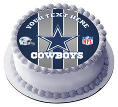 a cake decorated with the nfl team's logo