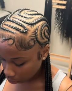 Free Style Braids For Black Women, Straight Back Design Braids, Braided Hairstyles To The Back, Corn Row Braids Styles, 10 Cornrows, Protective Hairstyles Braids Cornrows, Corn Row Braids Black Women, Scalp Braids For Black Women, Creative Cornrows