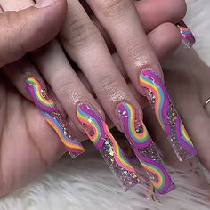 Trippy Nails, Tattooed Freckles, Heart Nail Designs, Super Cute Nails, Nail Drawing, Nails Design With Rhinestones, Exotic Nails, Rainbow Nails